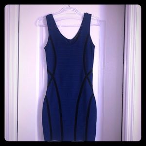 Bodycon INC dress blue bandage material